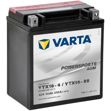 VARTA 12V/14AH MOTO (YTX16-4/YTX16-BS)